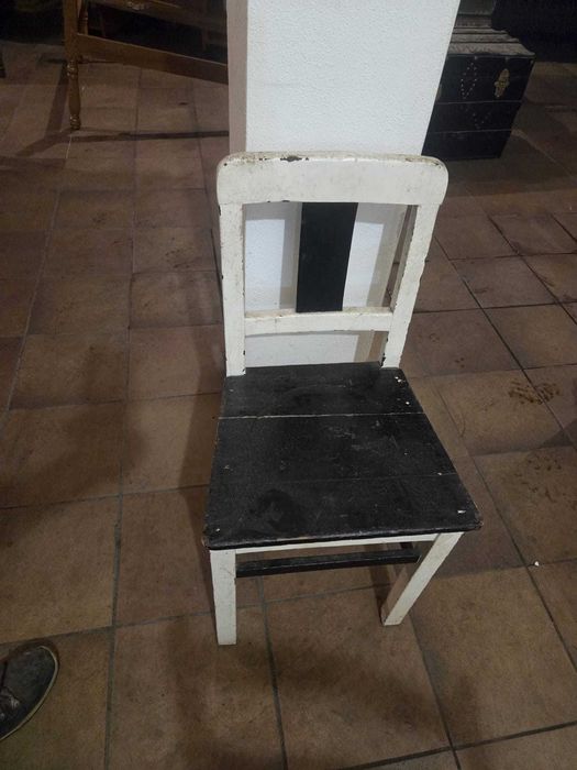 Cadeira de madeira Vintage