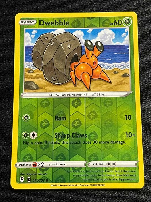 Carta Pokémon Dwebble 11/203 Evolving Skies