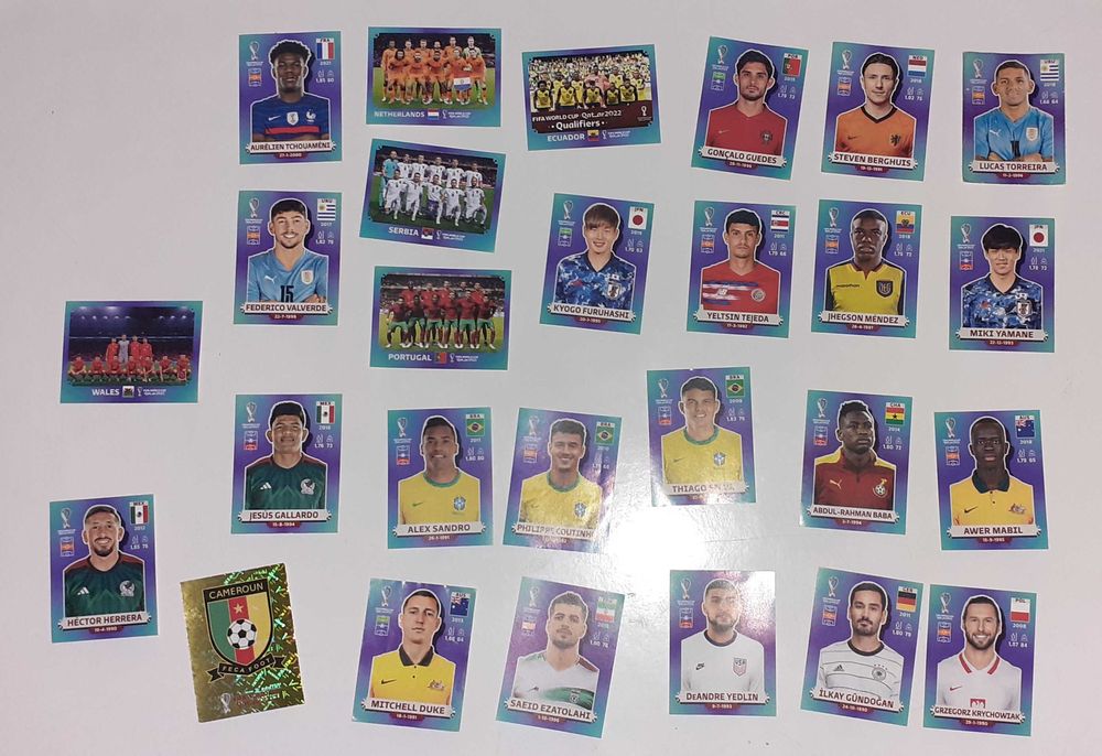 Cromos panini quatar 2022