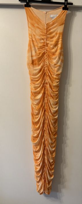 Długa sukienka marszczona , cieniowana roz 36/S House of Harlow