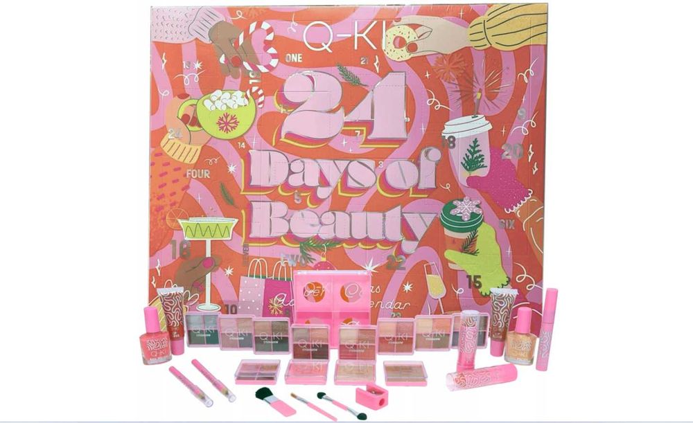 Q-KI 24 Days Of Beauty Sweet KALENDARZ ADWENTOWY Zestaw Kosmetyków Na Święta 2026
