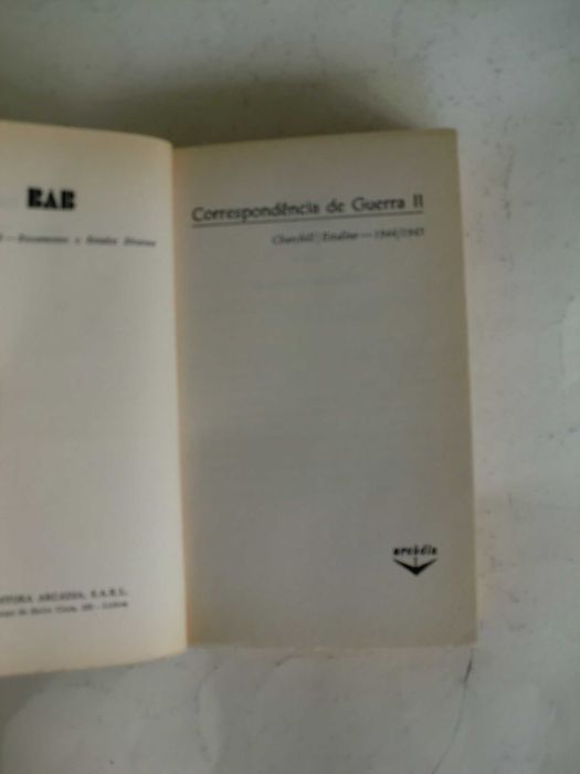 Correspondência de Guerra
de Churchill / Estaline
Volume II