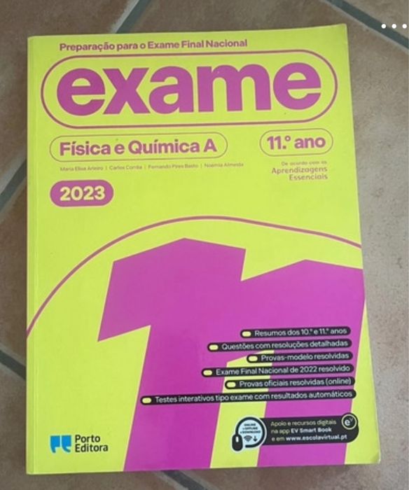 Livros preparacao exame nacional Fisico Quimica 2023