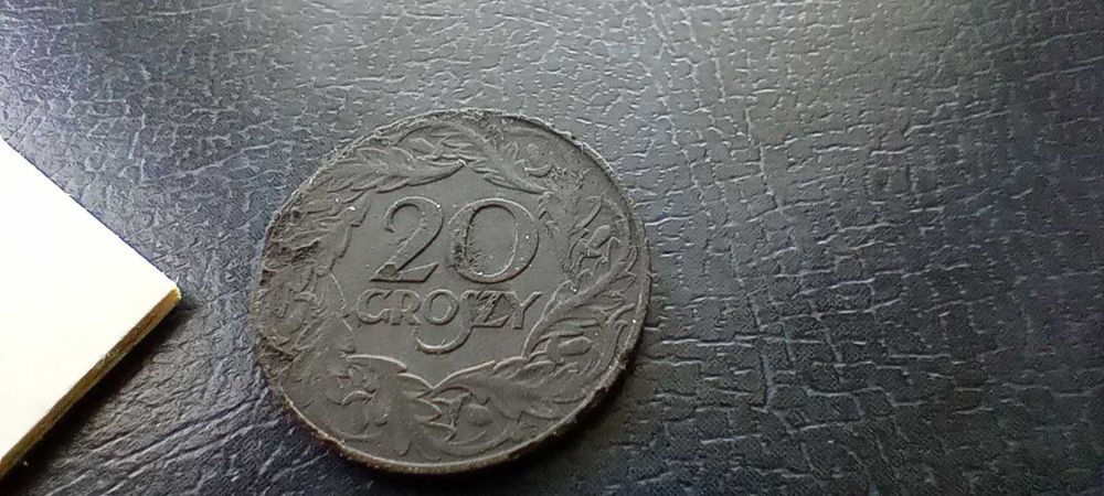 Stare monety 20 groszy cynk 1923  2RP cudo Destrukt