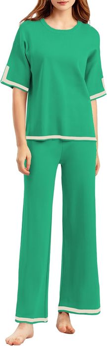 Women's 2-Piece Jumpsuit Set - Viscose - One Size Green