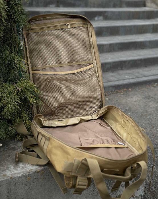 Тактичний військовий рюкзак на 45л Койот