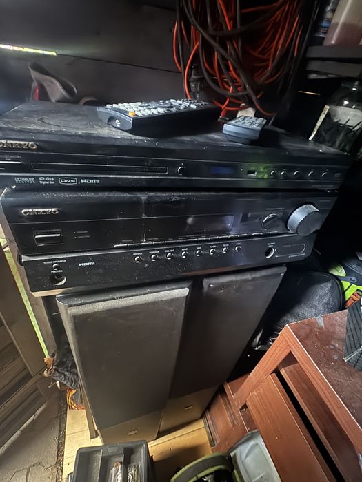 Onkyo Av Receiver HT-R538 +dvd+Głośniki Maudio 2szt