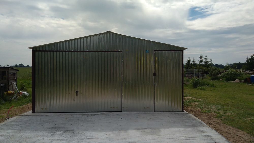 Garaż blaszany Blaszak 6x5 Ocynk