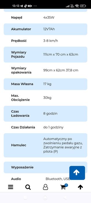 BUGGY  samochod auto dla dzieci