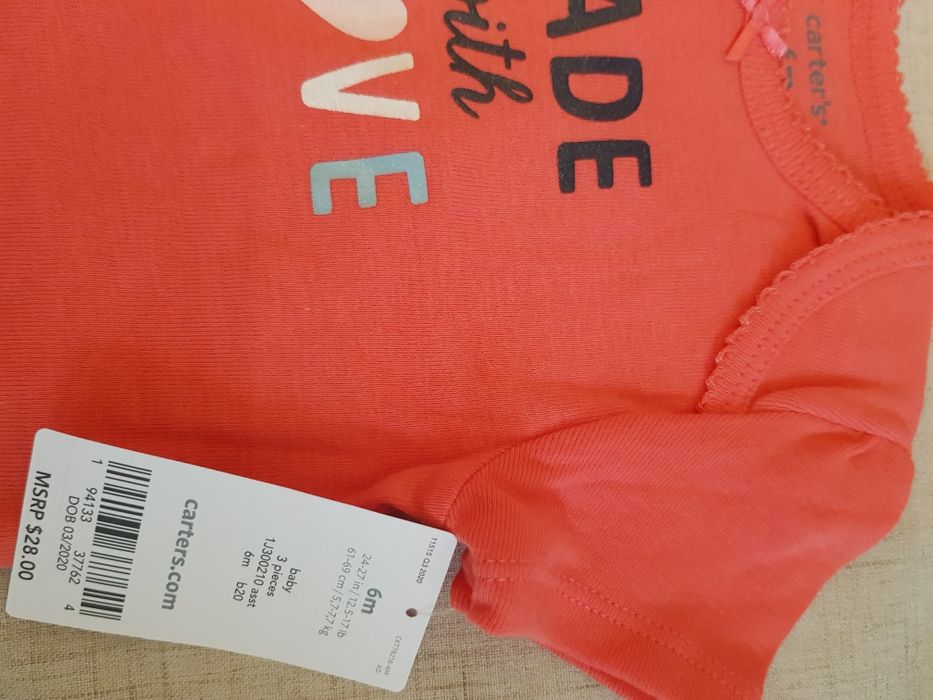 Carters Бодик летний универсальный