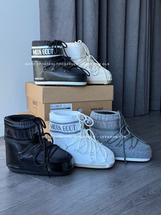 Мунбут Moon Boot Icon Felt grey (нові запаковані) дутики | снігоходи