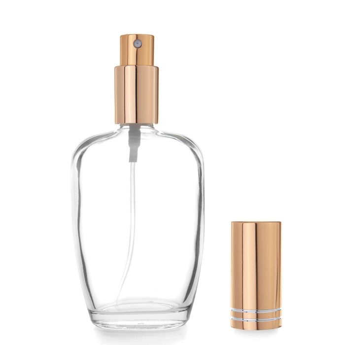 5 x Butelka flakon szklany - 100 ml! Atomizer Aluminium!