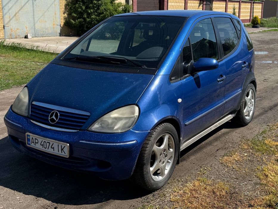 синий хэтчбек Mercedes-Benz A-Class A170, продам  Мерседес 2001 г