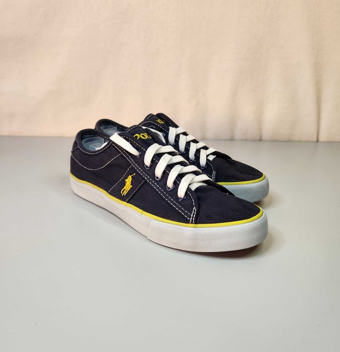 Ralph Lauern Sayer Buty Trampki Damskie Sneakersy Granatowe Polo 41
