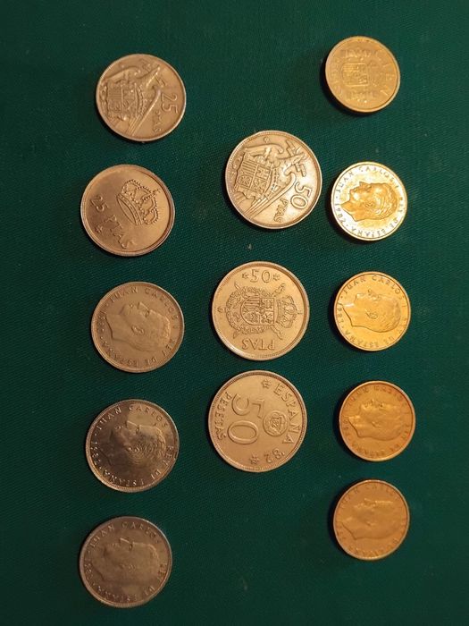 Lote de 46 Moedas de Espanha