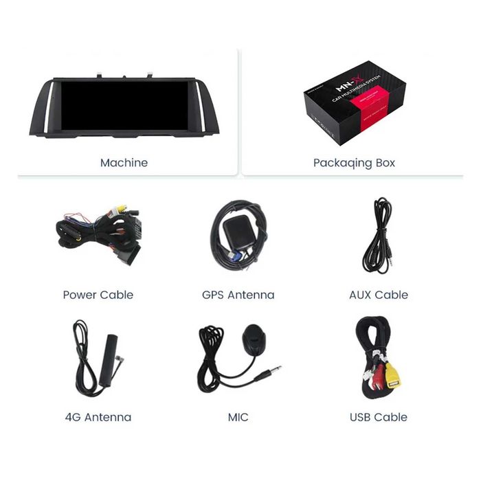 BMW Série 5 F10 F11 Rádio Android 14 10.25" CarPlay sem Fios