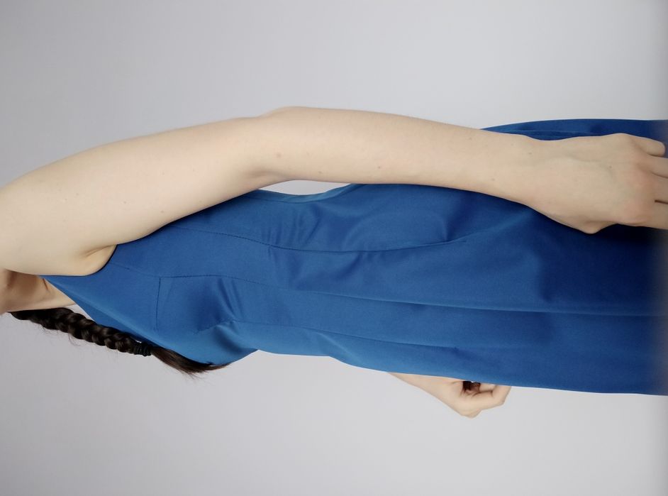 Sukienka kolor chabrowy