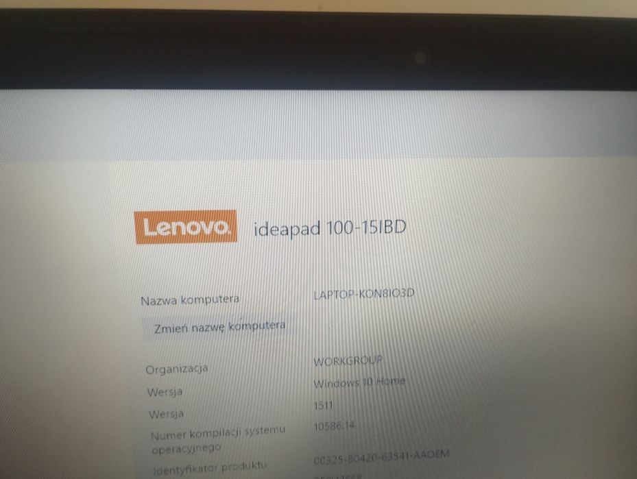 Laptop Lenovo ideapad 100-151BD