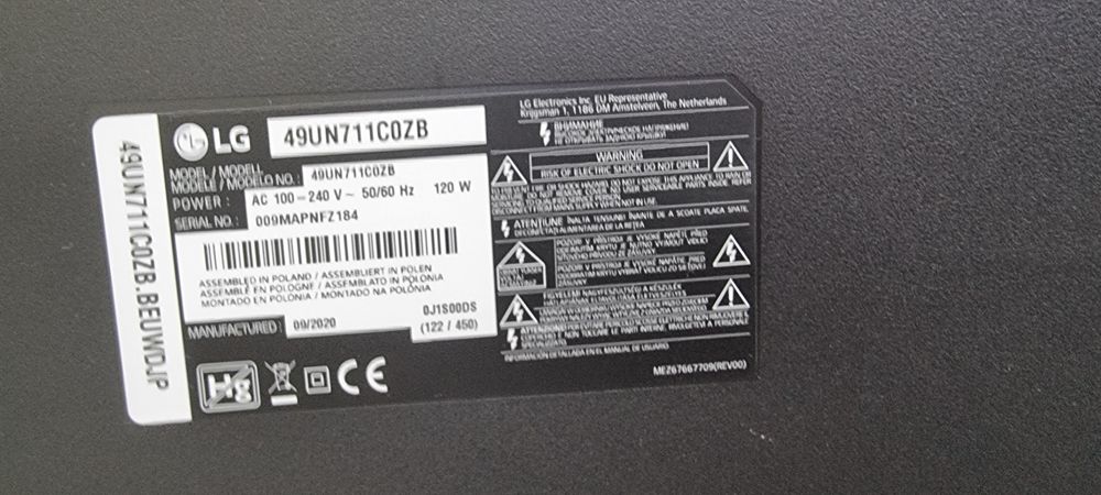 Tv lg peças board fonte wifi colunas cablagem