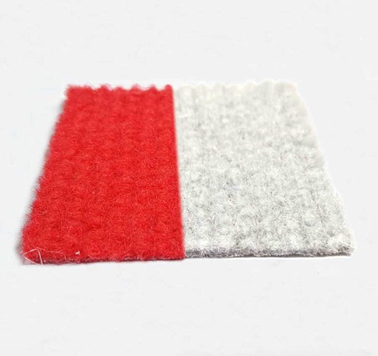 Biała - czerwona wykładzina - NOWA - dywan na ślub do kościoła wesele