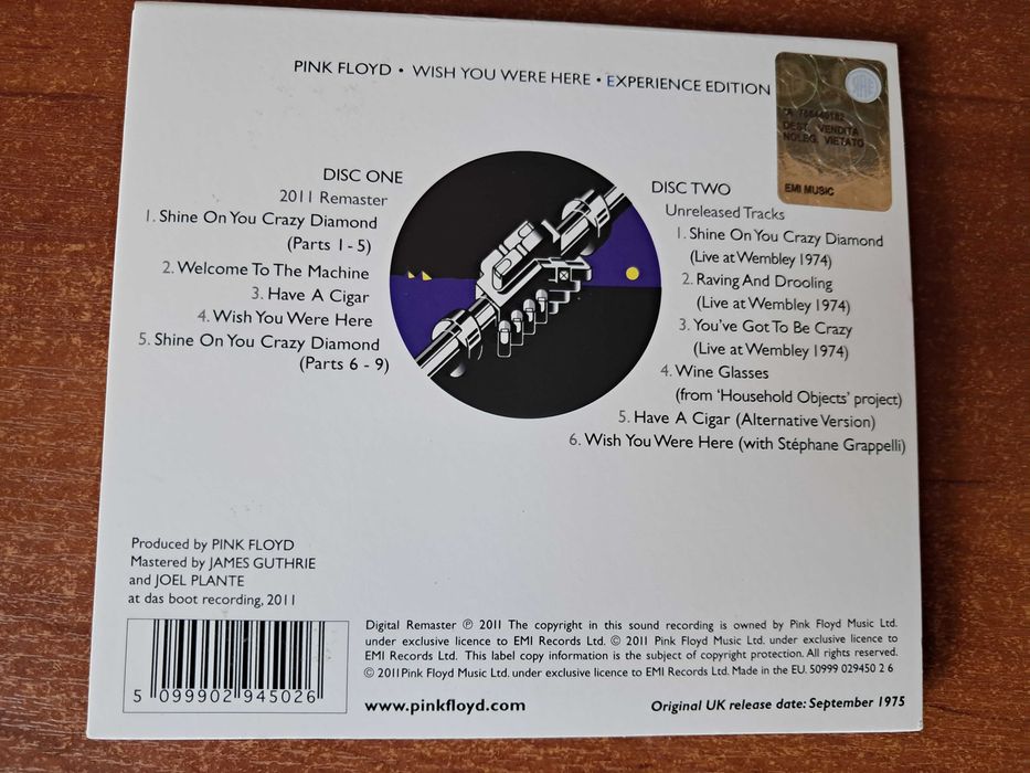 Audio CD Pink Floyd - Wish You Were Here (2 CD)