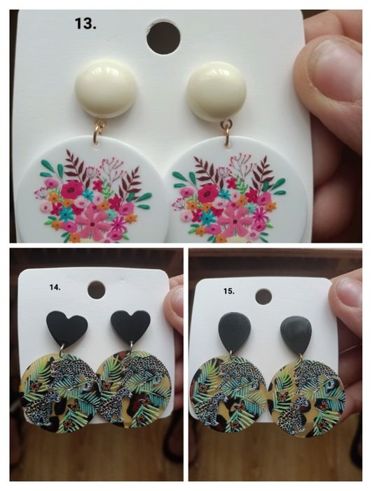 Nowe kolorowe kolczyki