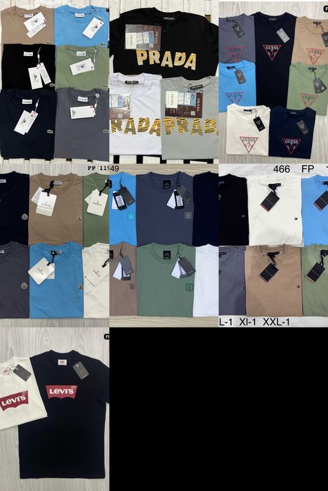 Koszulki prada shirt męskie levis koszulka męska guess OUTLET