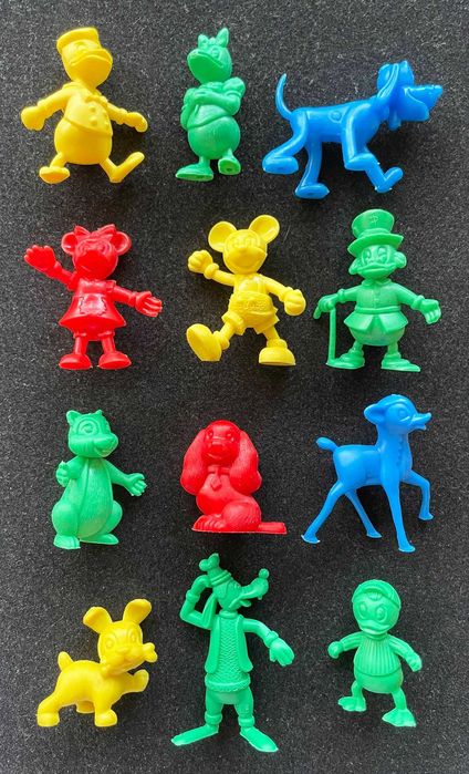 Antiga Coleção Completa ~ ”DISNEY ~ DANONE” ~ 12 Monocromáticos ~ 70´s