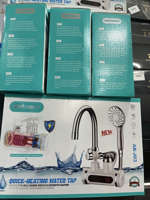 Torneira com chuveiro eletrico agua quente instantanêa