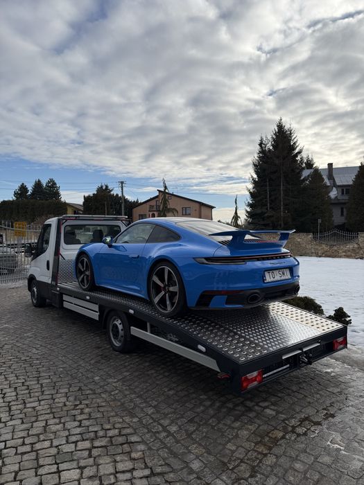 Zabudowa laweta pomoc drogowa najazd iveco master ducato sprinter fuso