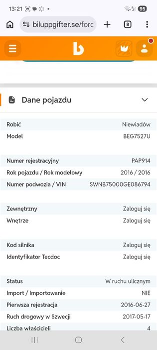 Przyczepka samochodowa Niewiadów NIWE Trailer 750 kat. B