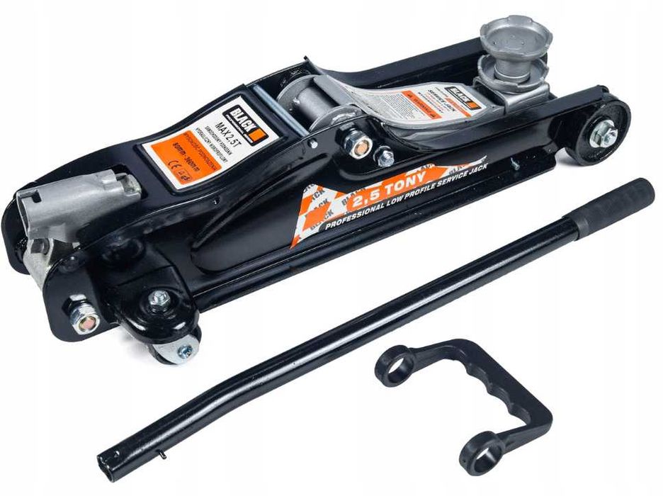 PODNOŚNIK niskoprofilowy ŻABA 2,5T 2x GUMA ZWYŻKA lewarek SOLIDNY