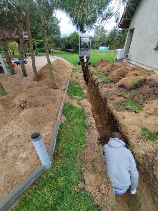 Koparka, minikoparka, roboty ziemne