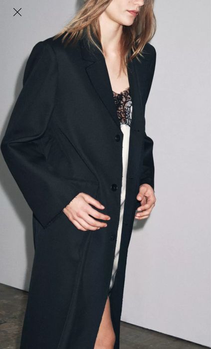 Пальто тренч  вовна Zara