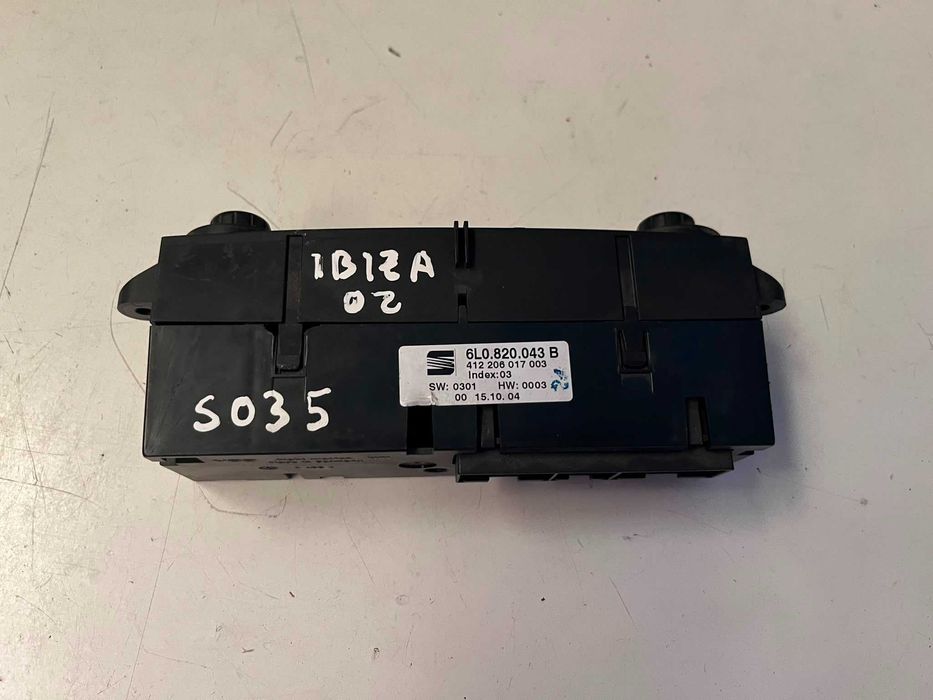 Seat Ibiza 6L - Comando Sofagem Climatronic - S035