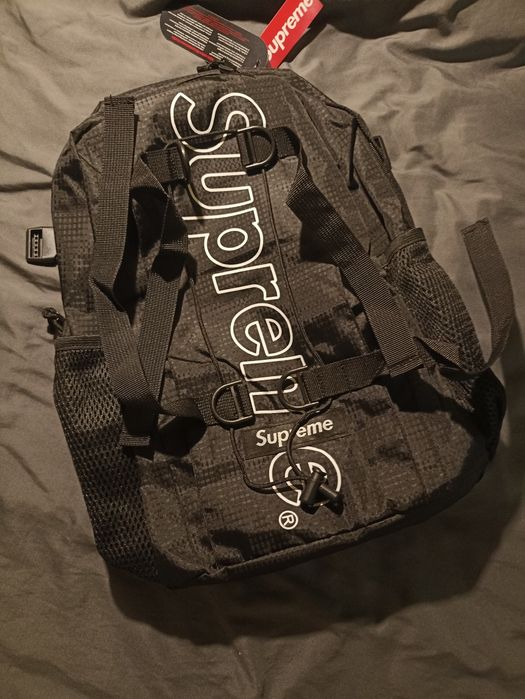 Supreme backpack black Суприм рюкзак чорний
