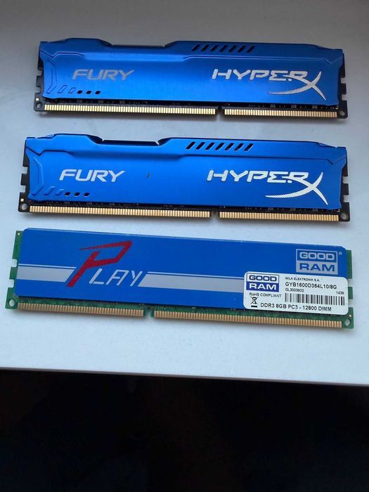 Ram do PC DDR3  3 x 8 g = 24 g