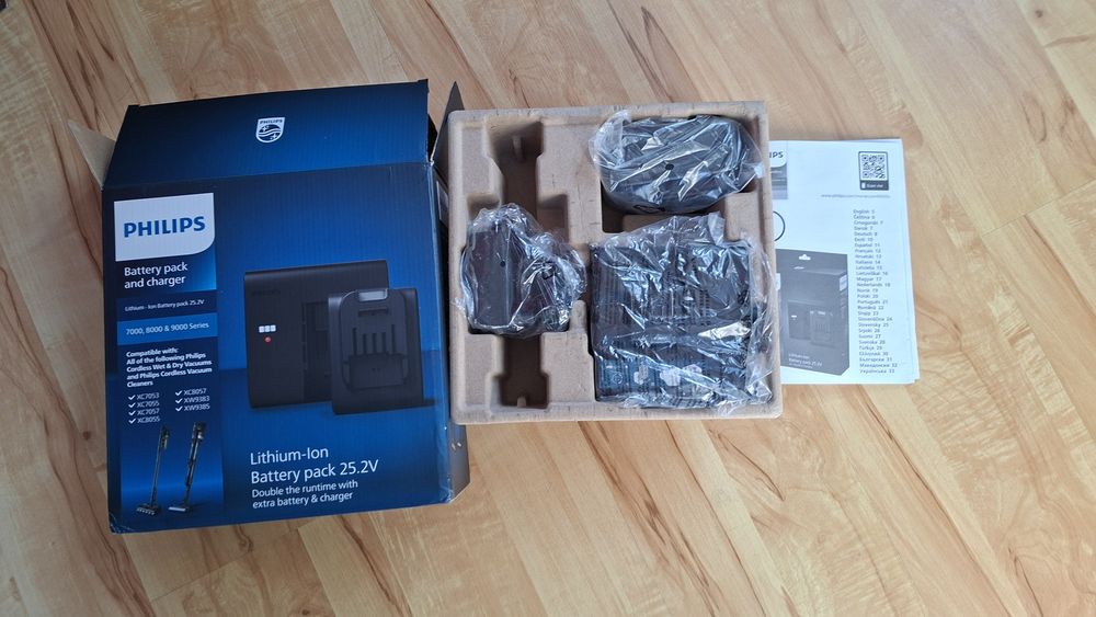 Akumulator, bateria + ładowarka do odkurzacza Philips