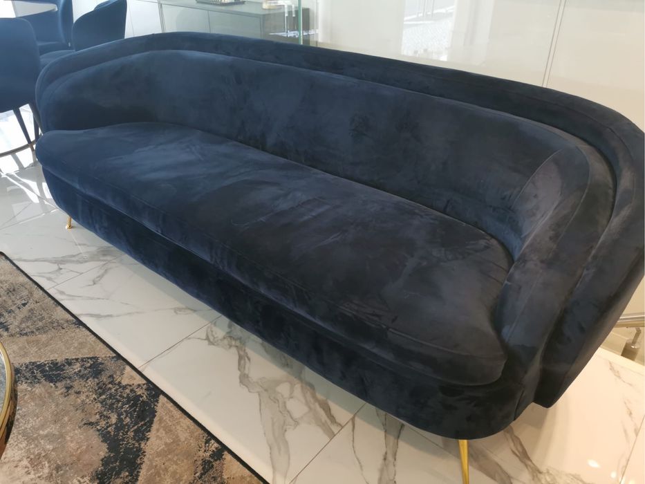 Sofa Azul 3 lugares Design