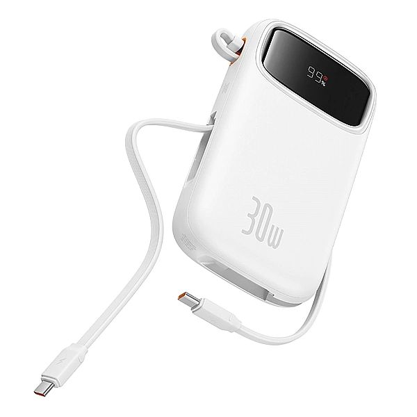 Powerbank Baseus QPow 2/20000mAh 30W z 2 wbudowanymi kablami USB-C - b