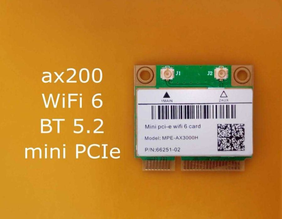 Intel® AX200 [WiFi 6 + BT 5.2] Fenvi MPE-AX3000H mini PCI-e