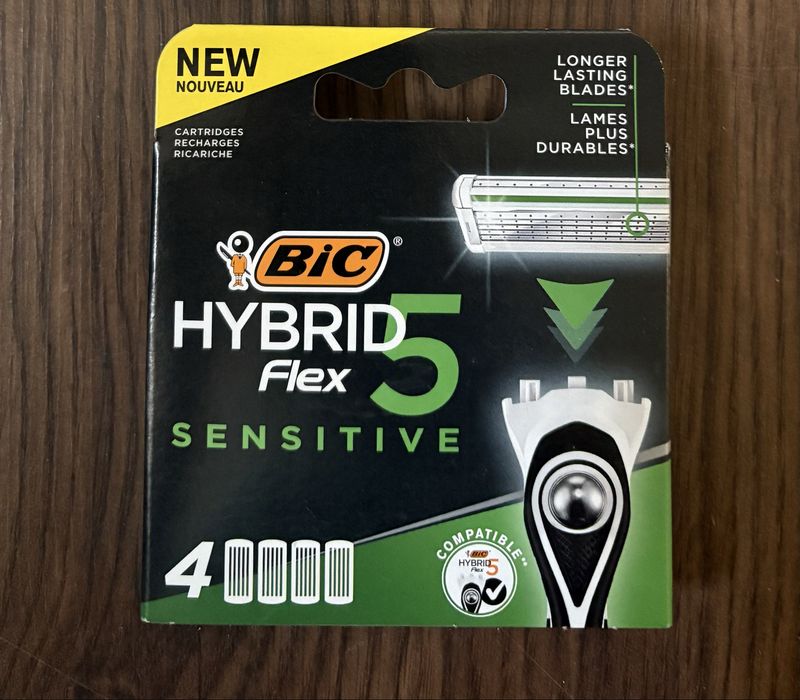 Bic hybrid flex sensitive wkłady do maszynki.