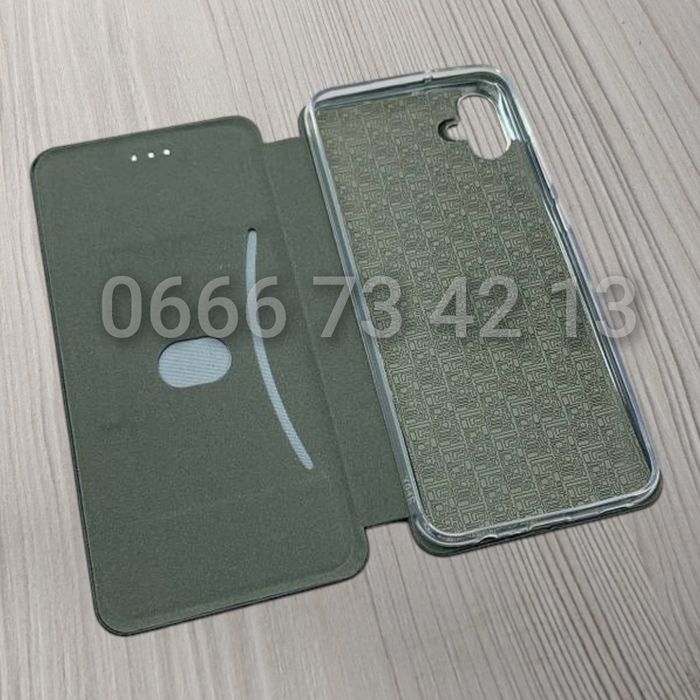 Чехол книжка на Samsung A04 A14 M14 чохол книжка шкіряний під карту