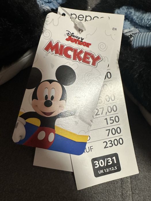 Nowe śliczne mięciutkie kapcie Miki mouse nowe
