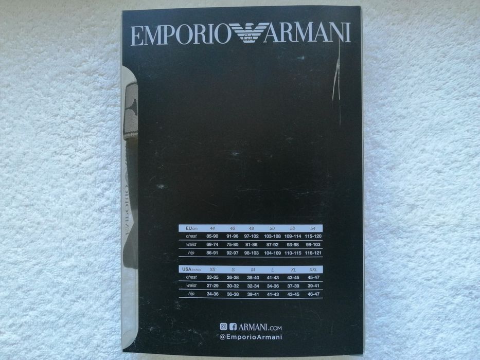 Jockstrap Emporio Armani pas 42 cm 2 sztuki NOWE w kartoniku