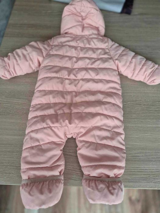 Kombinezon zimowy blady róż H&M r.62