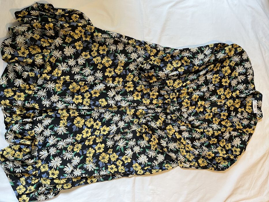 Sukienka w kwiaty maxi Mango S