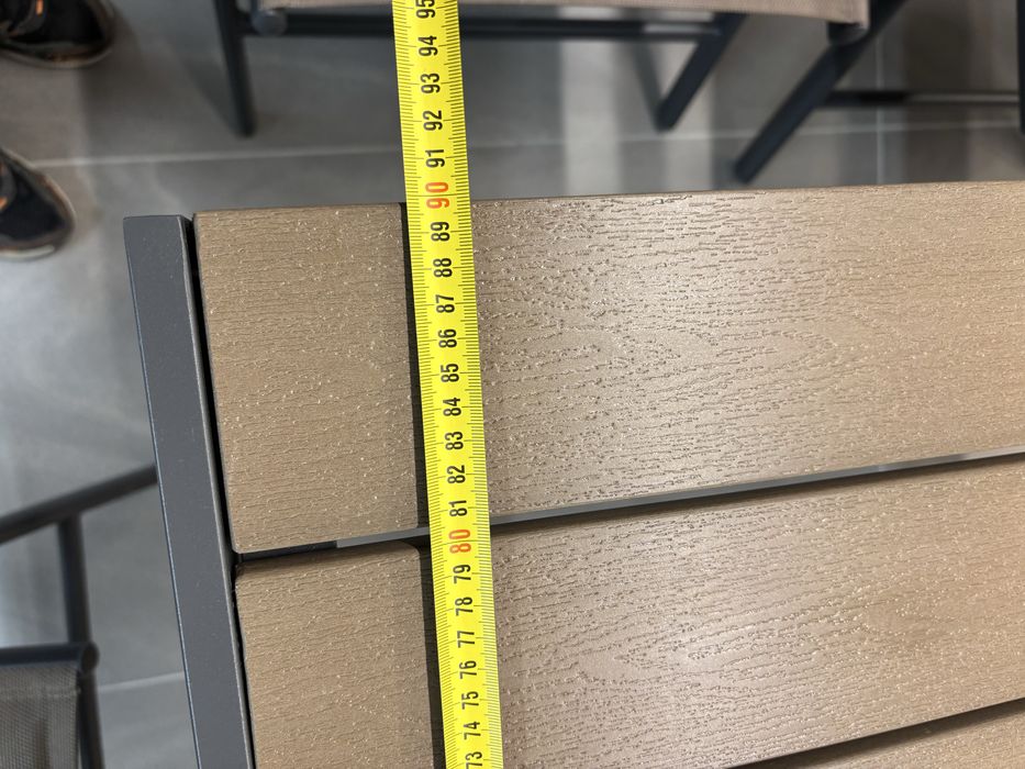 Stół ogrodowy aluminiowy Ibiza 180 cm Grey / Taupe+ 8 krzeseł