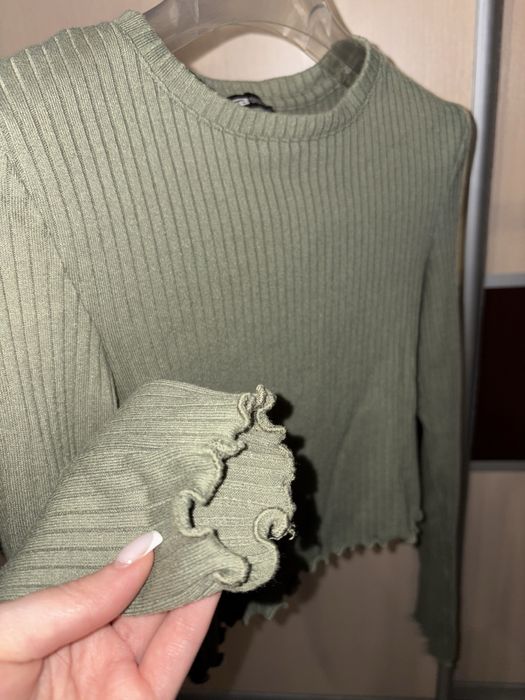 Лонгслів хакі  з довгим рукавом