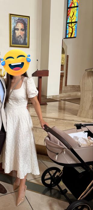 LOU REBECCA biała sukienka rozmiar  L
